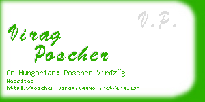 virag poscher business card